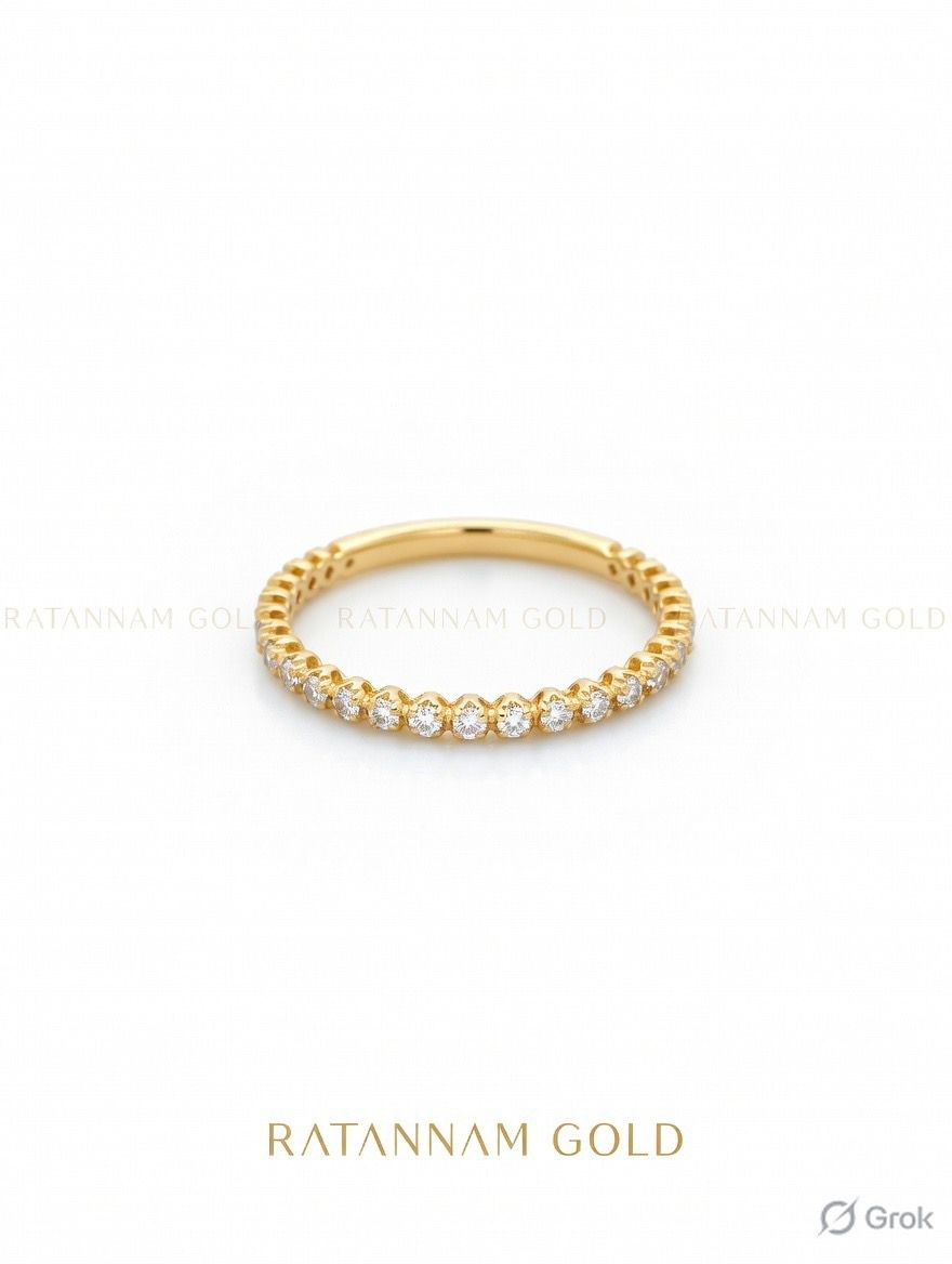 The Radiant Scalloped Half-Eternity Band